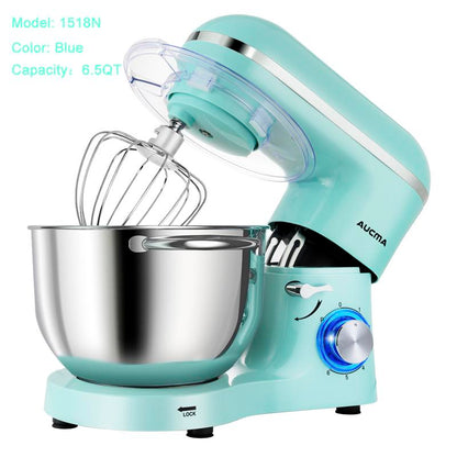 Aucma 6.5QT Stand Mixer with Upgraded Motor | 6-Speed Tilt-Head Electric Food Mixer 