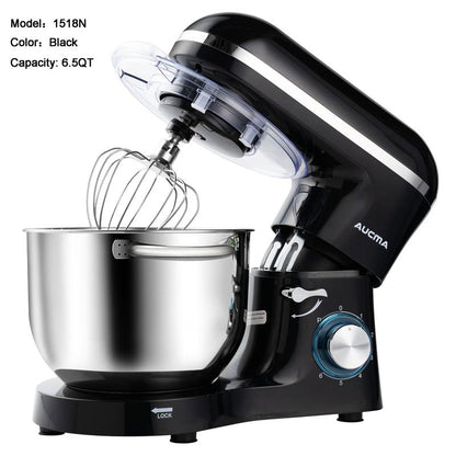 Aucma 6.5QT Stand Mixer with Upgraded Motor | 6-Speed Tilt-Head Electric Food Mixer 