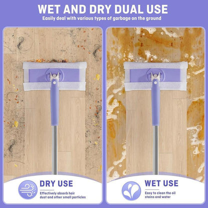 16 Inch X 8 Inch X 27.59 Inch No-Wash Mop, Uses Disposable Towel, Hands-Free Replacement, 