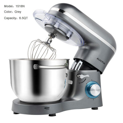 Aucma 6.5QT Stand Mixer with Upgraded Motor | 6-Speed Tilt-Head Electric Food Mixer 
