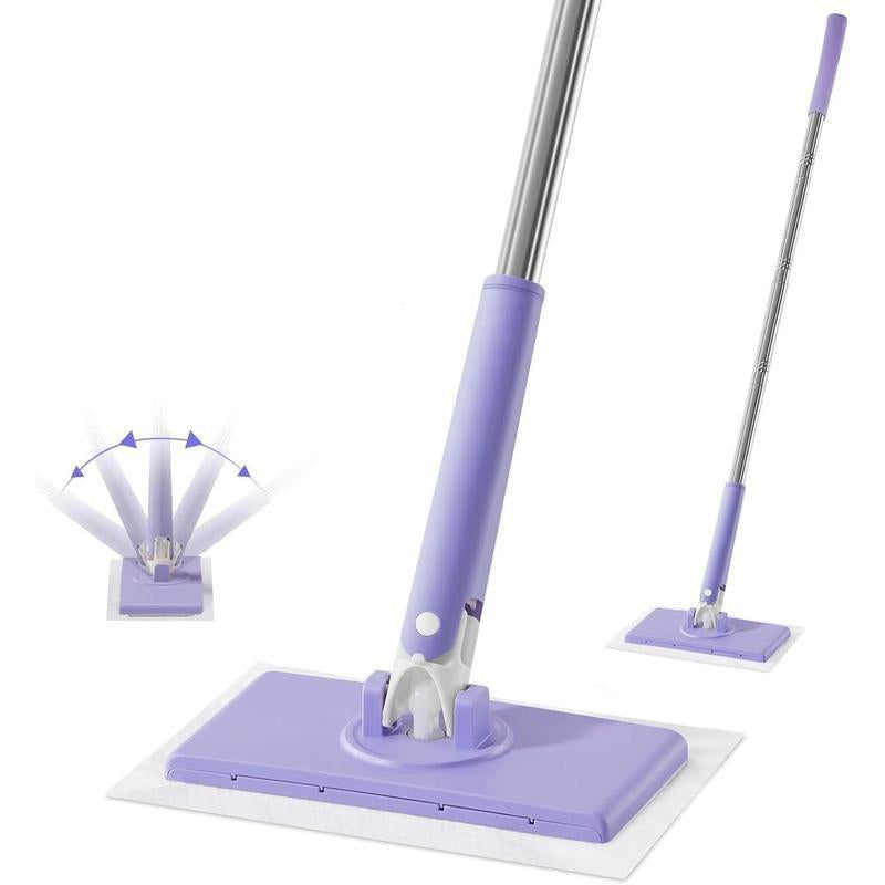 16 Inch X 8 Inch X 27.59 Inch No-Wash Mop, Uses Disposable Towel, Hands-Free Replacement, 